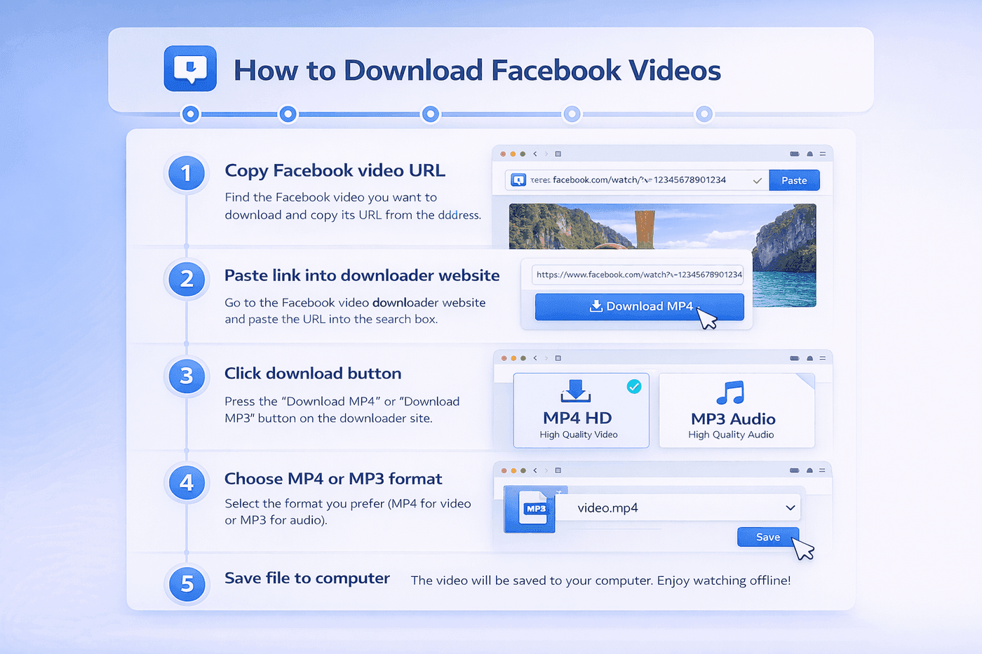 how to download facebook video Using Facebook to MP3 converter to extract audio from Facebook video